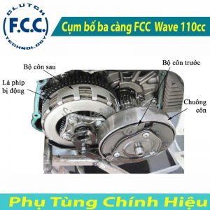 Full Bộ Cụm Bố Ba Càng FCC Lõi ly hợp côn trước Wave 110cc chính hãng phân phối sỉ lẻ bởi KingParts.vn, giá tốt nhất, có giá cho thợ và cửa hàng.