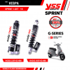 Phuộc YSS Vespa Primavera/Sprint Black Series. Mã số: OK302-360T-02-888-X (Phuộc Sau) Mã số: VK302-230-03-888-X (Phuộc trước) chính hãng YSS Thái Lan.
