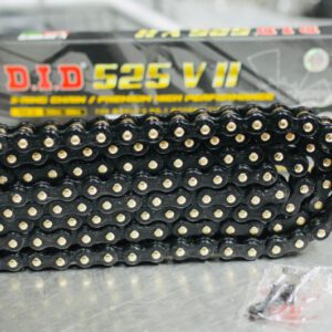 Sên moto DID 525V11-120ZB X-Ring (400-900CC) PEB&PRG (lá đen chốt vàng) chính hãng nhập khẩu Thái Lan được bán tại phutungthailan.com .