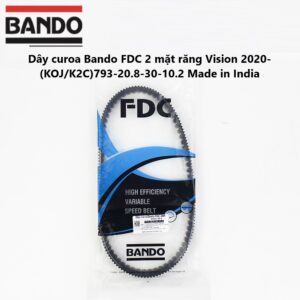 Dây curoa Bando FDC 2 mặt răng Vision 2020- (KOJK2C) Hiện Dây Curoa Bando chính hãng nhập khẩu Thái Lan được phân phối tại công ty KingParts. Mọi nhu cầu tư vấn liên hệ 0354.390.039 – 0357.999.035