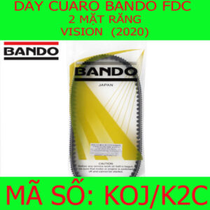 Dây curoa Bando FDC 2 mặt răng Vision 2020- (KOJ/K2C) Hiện Dây Curoa Bando chính hãng nhập khẩu Thái Lan được phân phối tại công ty KingParts. Mọi nhu cầu tư vấn liên hệ: 0354.390.039 – 0357.999.035