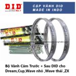 Bộ Vành Căm Trước + Sau DID cho Dream,Cup,Wave nhỏ ,Wave thái ,ZX. Công ty phutungthailan Nhà nhập khẩu và phân phối chính thức tại Việt Nam.