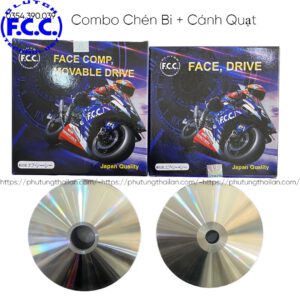 COMBO Chén Bi + Cánh Quạt FCC PCX 125/150 /AB 125/Airblade 125 Cung cấp phụ tùng xe máy chính hãng: Phuộc YSS Thái Lan, Bóng Đèn Osram Đức, Dây Coroa Bando Nhật Bản, Nhông Sên Dĩa DID Thái Lan/Nhật Bản, Bugi Denso, Full Bộ Nồi FCC Nhật Bản
