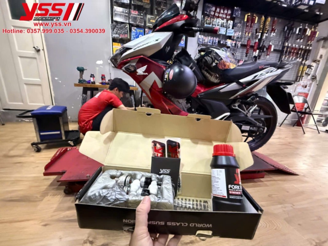 PHỤC HỒI VÀ NÂNG CẤP PHUỘC TRƯỚC BẰNG BỘ KIT PHUỘC YSS nhận đặt sản phẩm phuộc YSS Thái Lan cho khách hàng, đại lý giá tốt nhất.