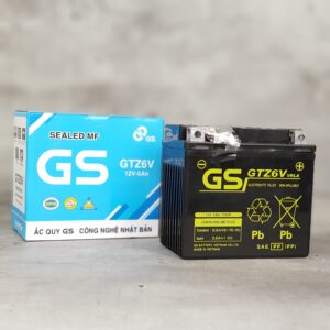 BÌNH ẮC QUY GS GTZ6V (LEAD,PCX,5CR...). Bền bỉ, đề mạnh, giá tốt. Mua ngay tại 97 Huỳnh Mẫn Đạt, P7, Q5, TP.HCM